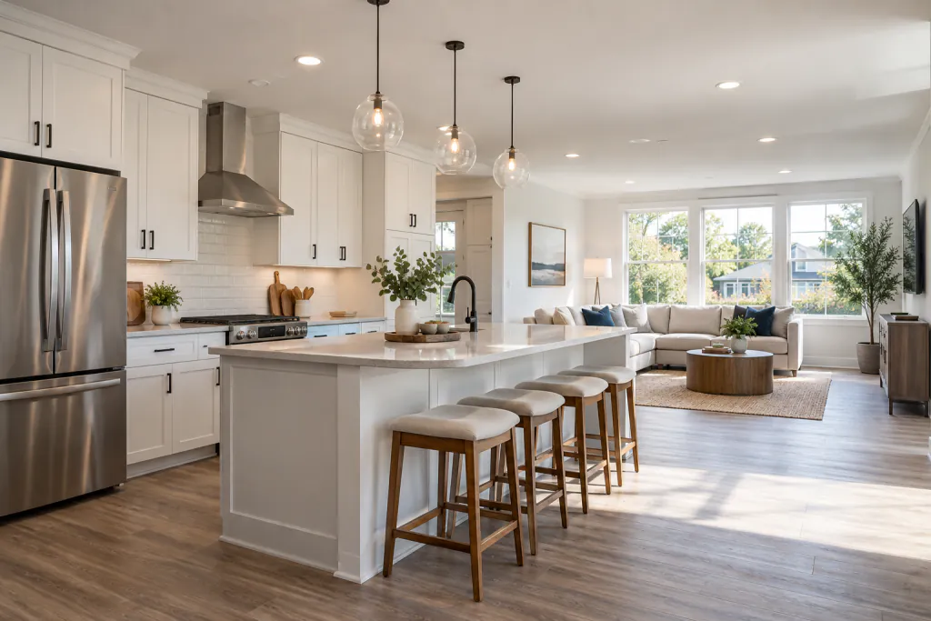 Updated residential interior representing an investment property